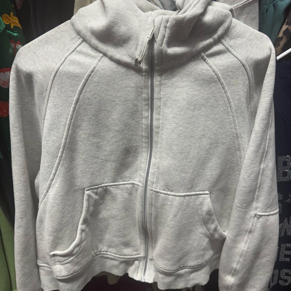 Lululemon Athletica Light Gray Zip-Up Jacket